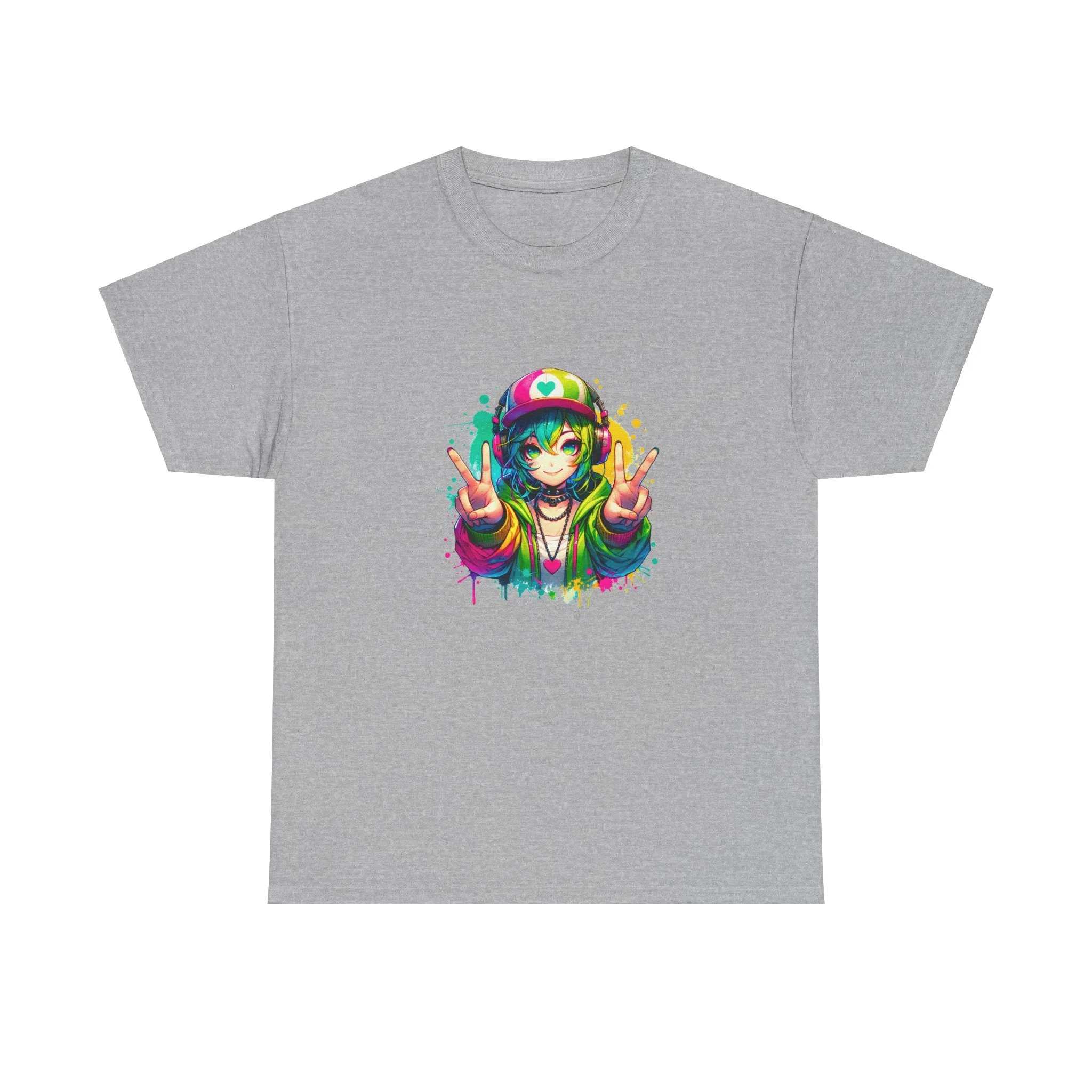 Graffiti Anime Girls Unisex Heavy Cotton Tee