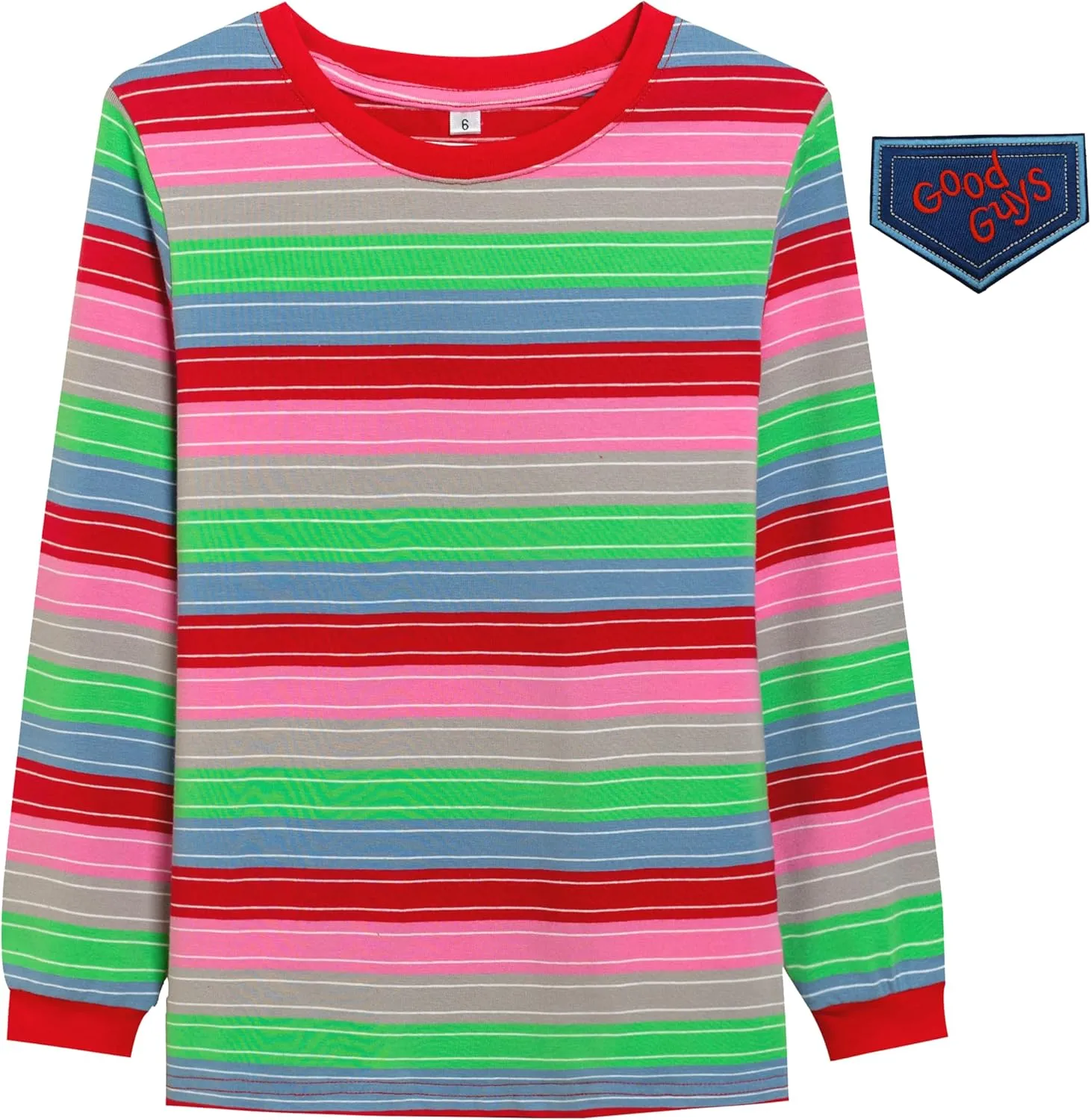 Halloween Costume for Kids Top Shirts,Baby Boys Girls Long Sleeve Cotton Rainbow Striped T-Shirts