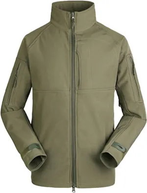 JEShifangjiusu Men'S Jackets-Windproof Bomber Jacket Full Zip Winter Warm Padded Coats Outwear High Collar Outdoor Jacket