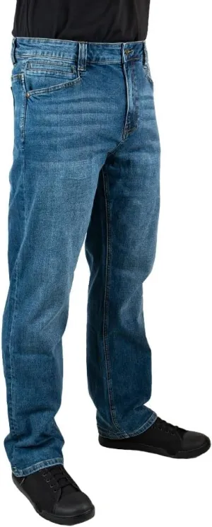 LA Police Gear Men's Terrain Flex Relaxed Fit Tactical Jeans, Comfortable Stretch Denim Jean, EDC Stretch Waistband Jeans