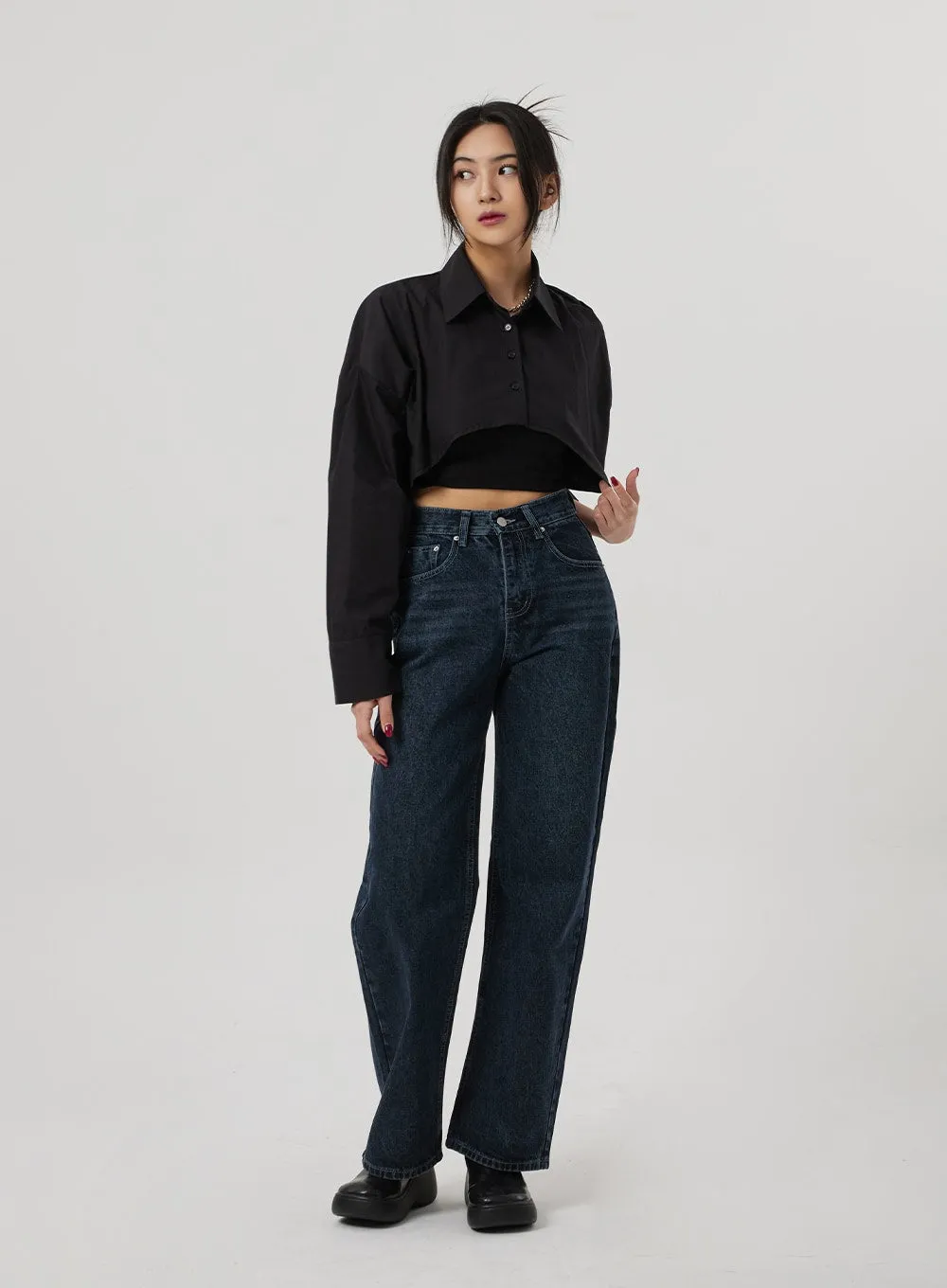 Semi Wide Leg Jeans BF310