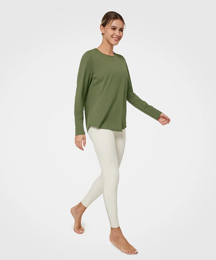 Shift Light Jacquard Cutout Yoga T-shirt | Women's Long Sleeve T-shirt