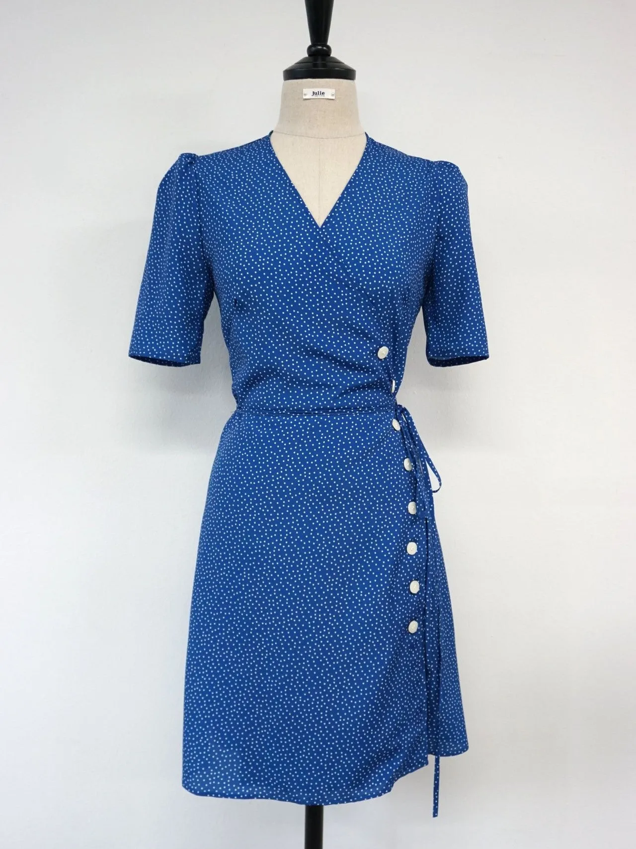 SHORT SLEEVE GAVIN WRAP DRESS