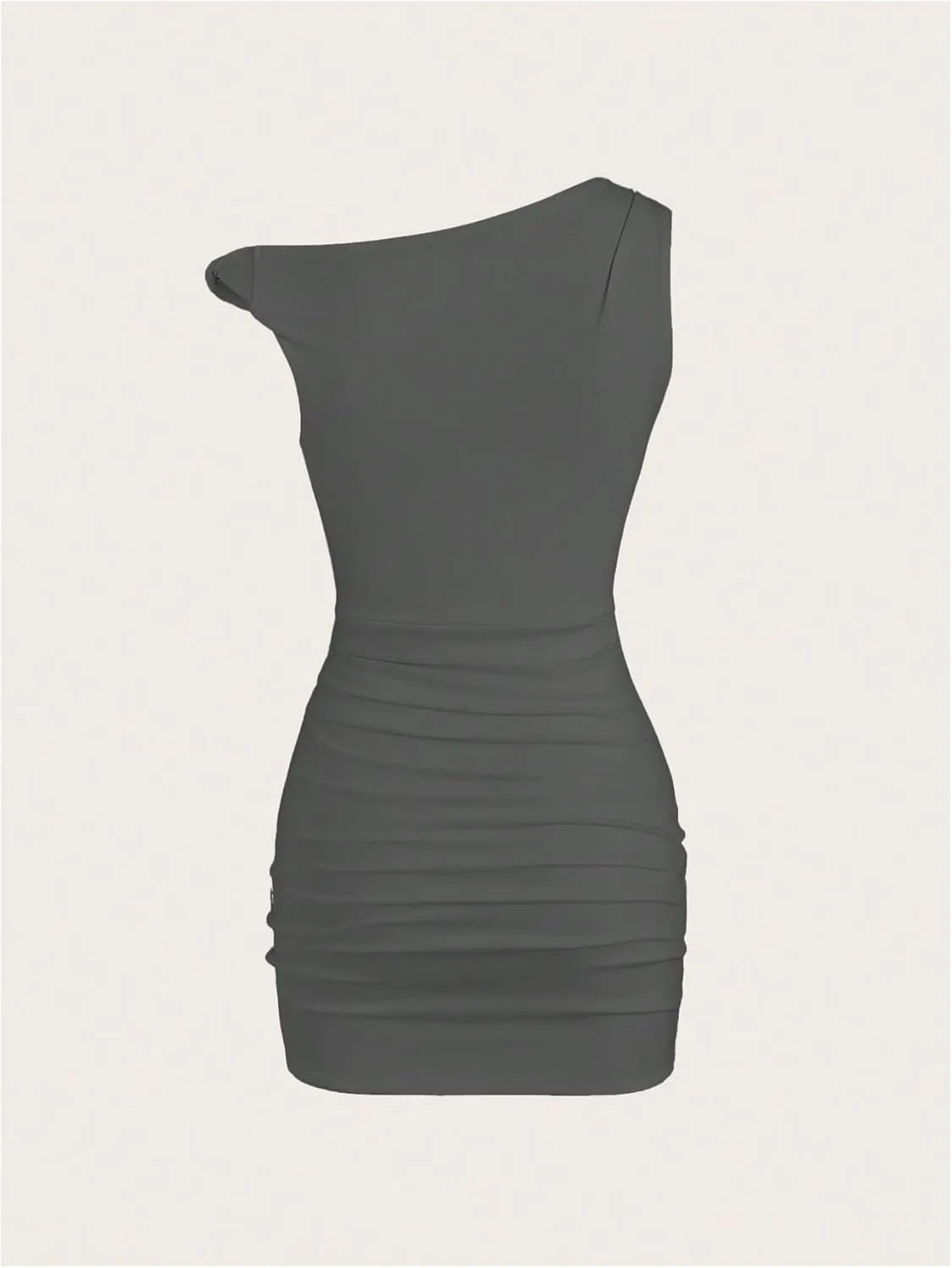 SOLY HUX Women's Summer Mini Dresses Off The Shoulder Ruched Bodycon Graduation Dress Sexy Going Out Party Club Outfits
