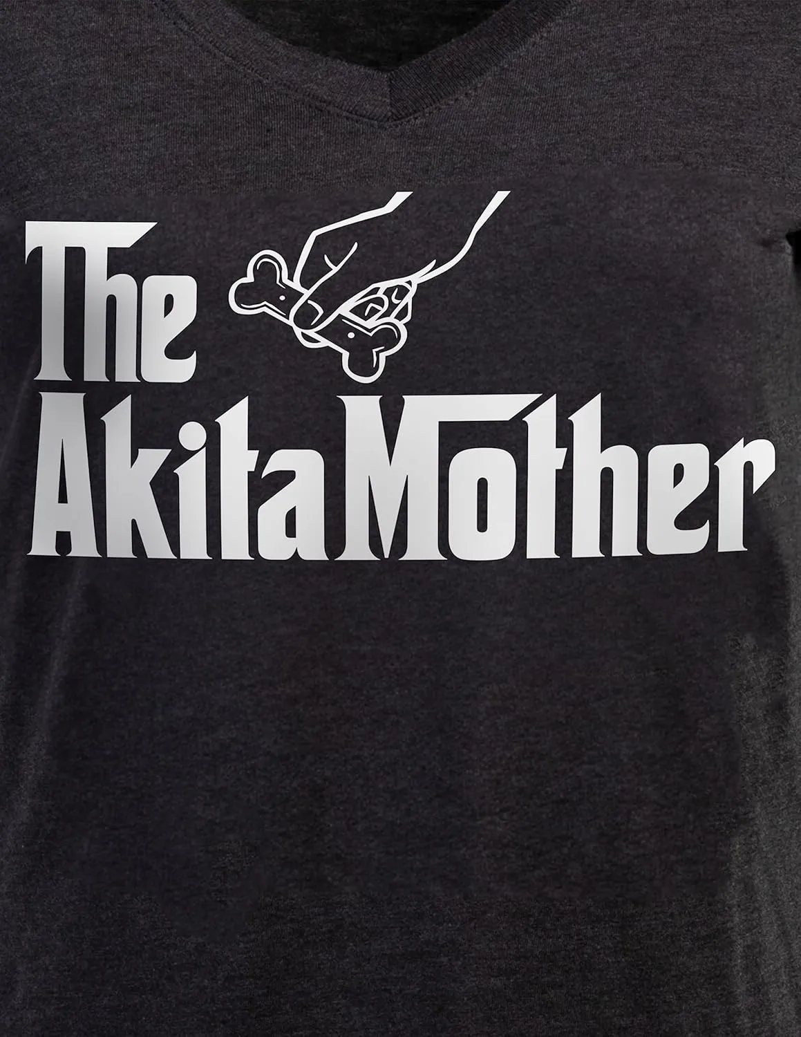 The Dogmother | Funny Cute Dog Mother Mom Owner Pet Doggo Pup Women V-Neck T-Shirt