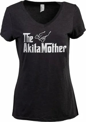 The Dogmother | Funny Cute Dog Mother Mom Owner Pet Doggo Pup Women V-Neck T-Shirt