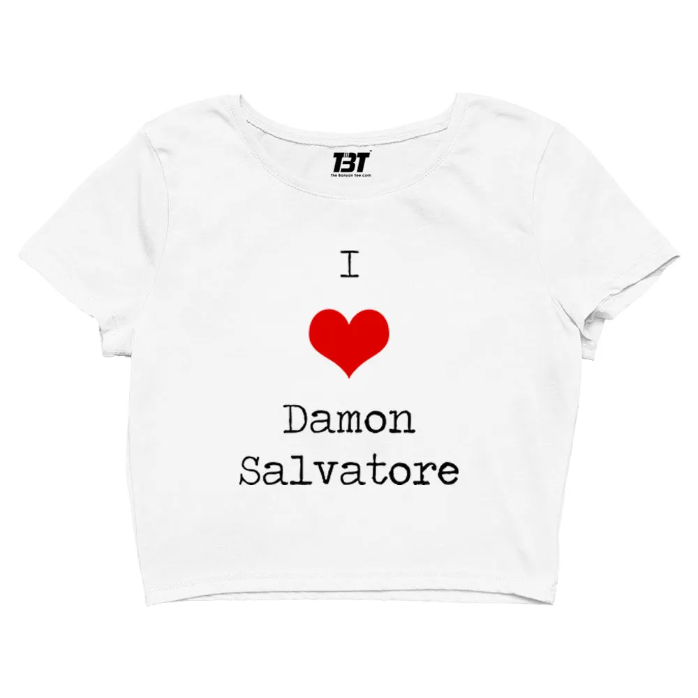 The Vampire Diaries Crop Top - I Love Damon