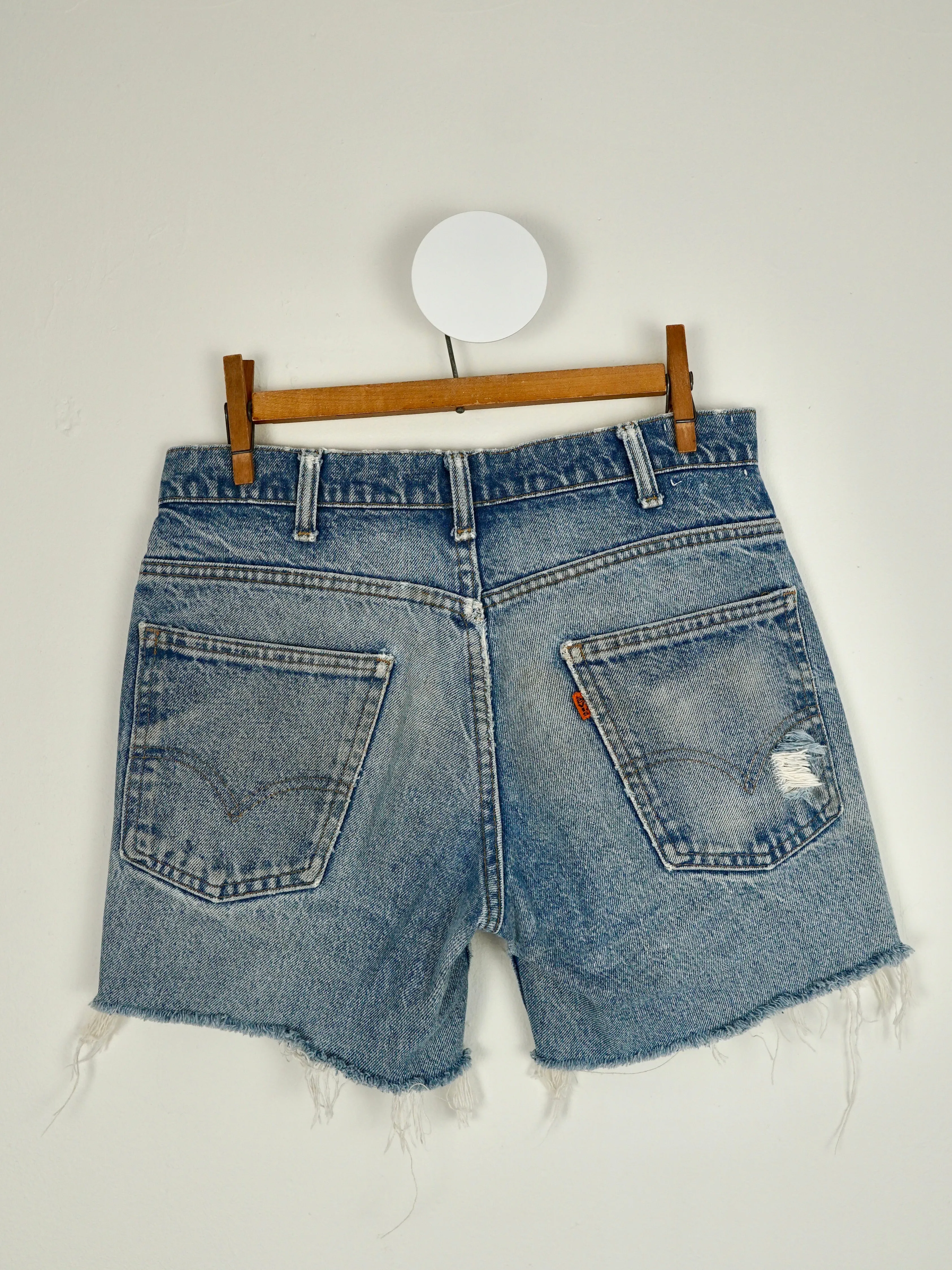 Vintage 70's Levi Denim Cut Off Jean Shorts - 29" Waist