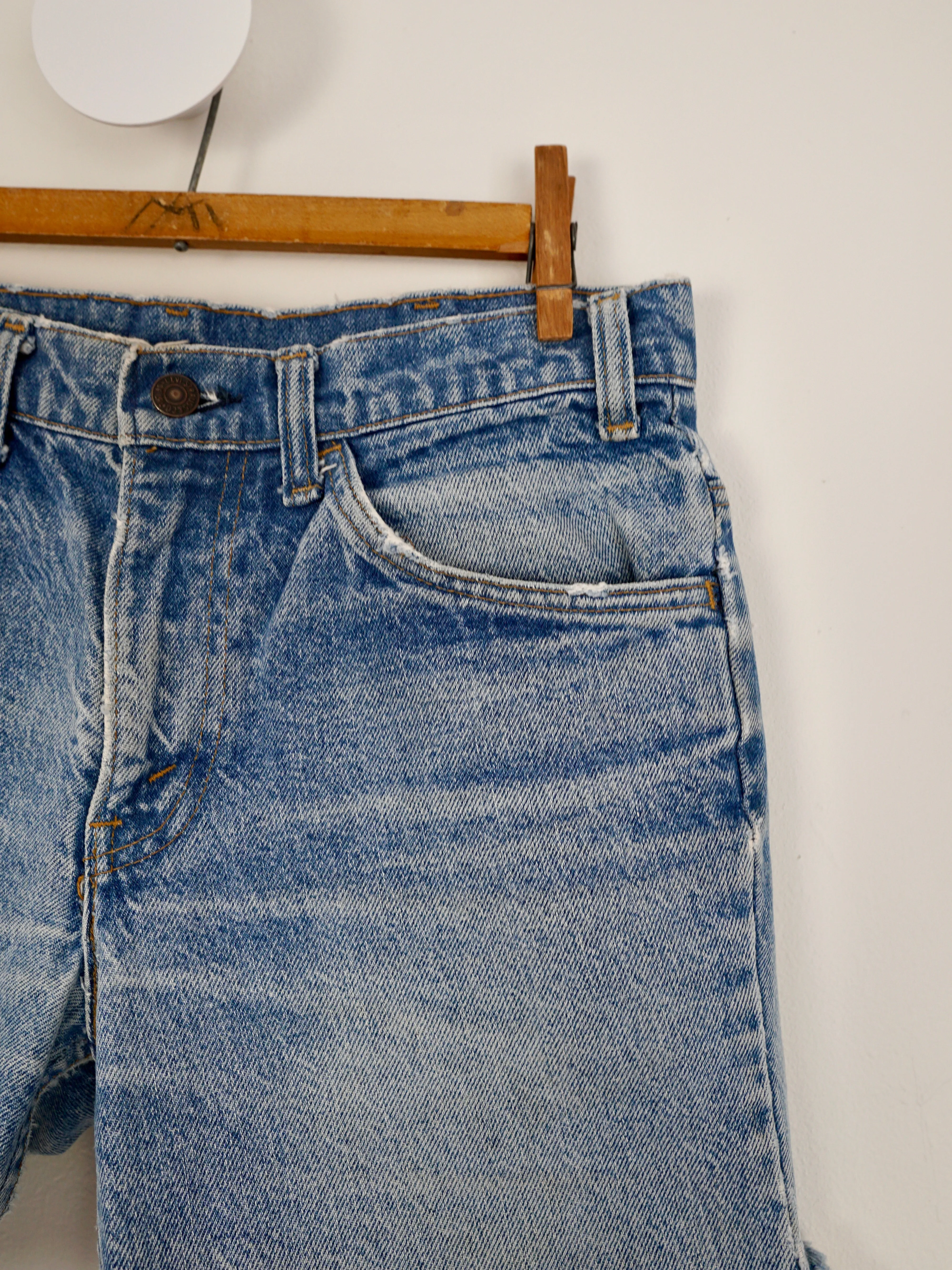 Vintage 70's Levi Denim Cut Off Jean Shorts - 29" Waist