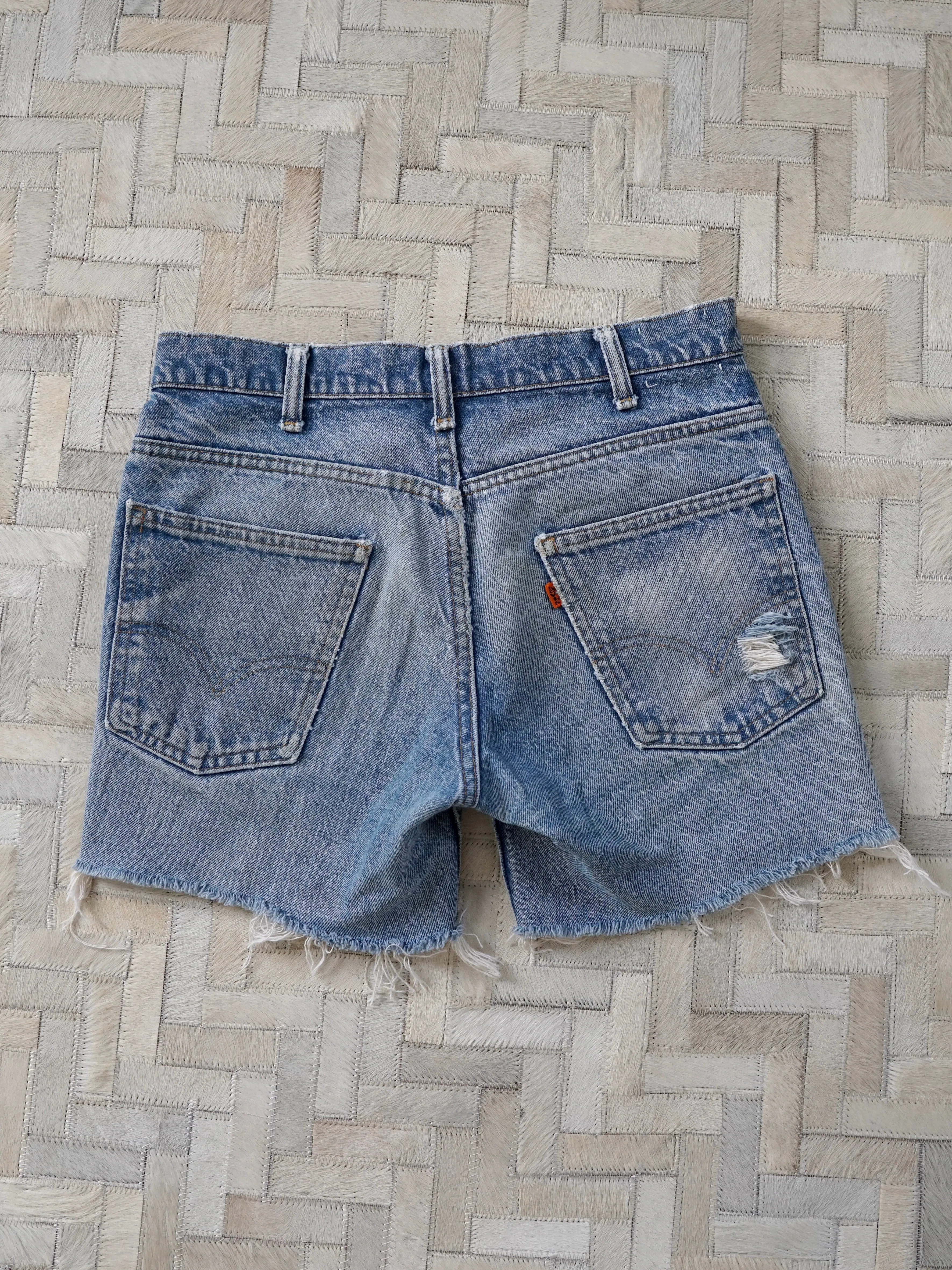 Vintage 70's Levi Denim Cut Off Jean Shorts - 29" Waist