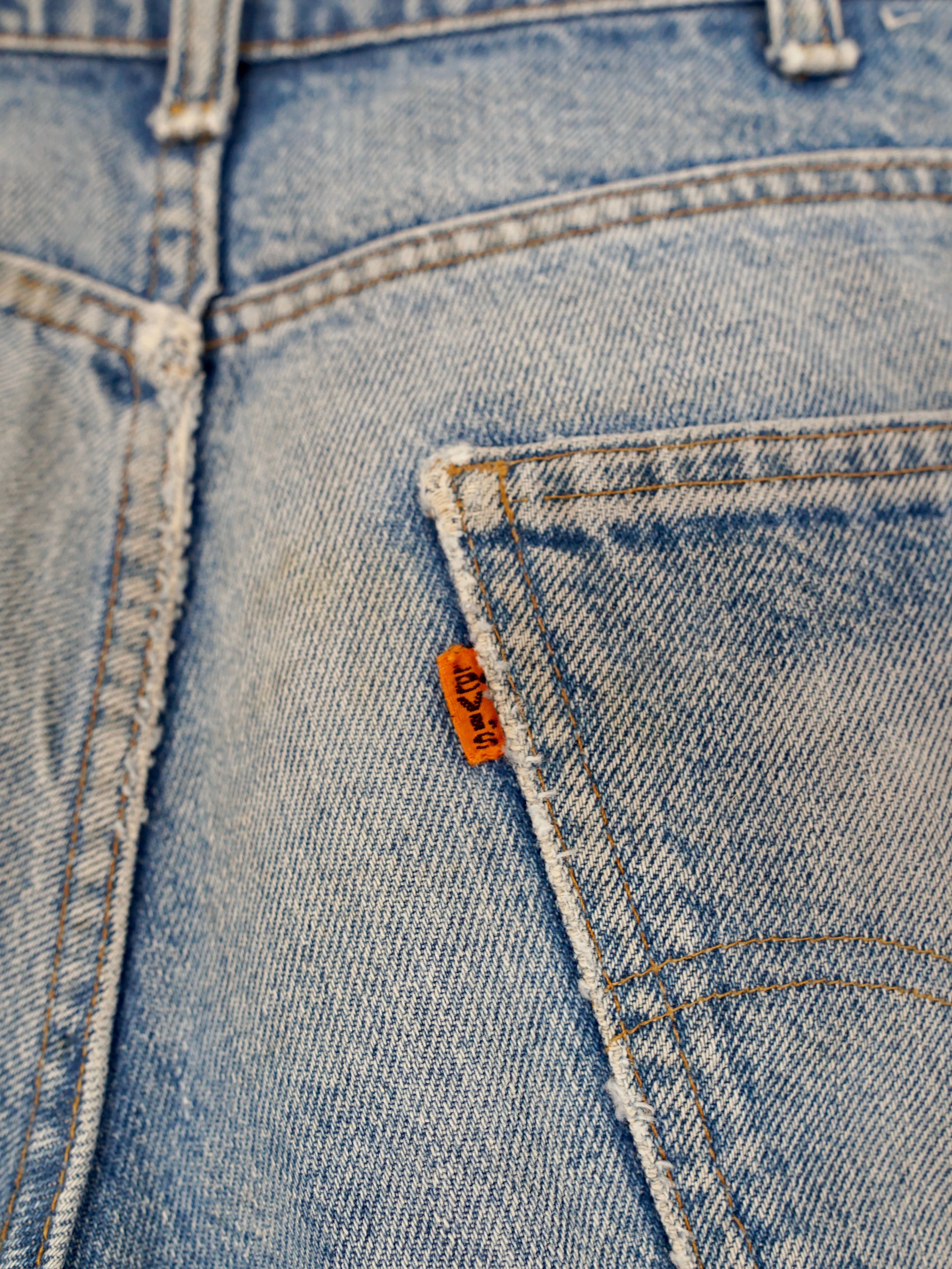 Vintage 70's Levi Denim Cut Off Jean Shorts - 29" Waist