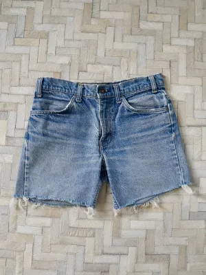 Vintage 70's Levi Denim Cut Off Jean Shorts - 29" Waist
