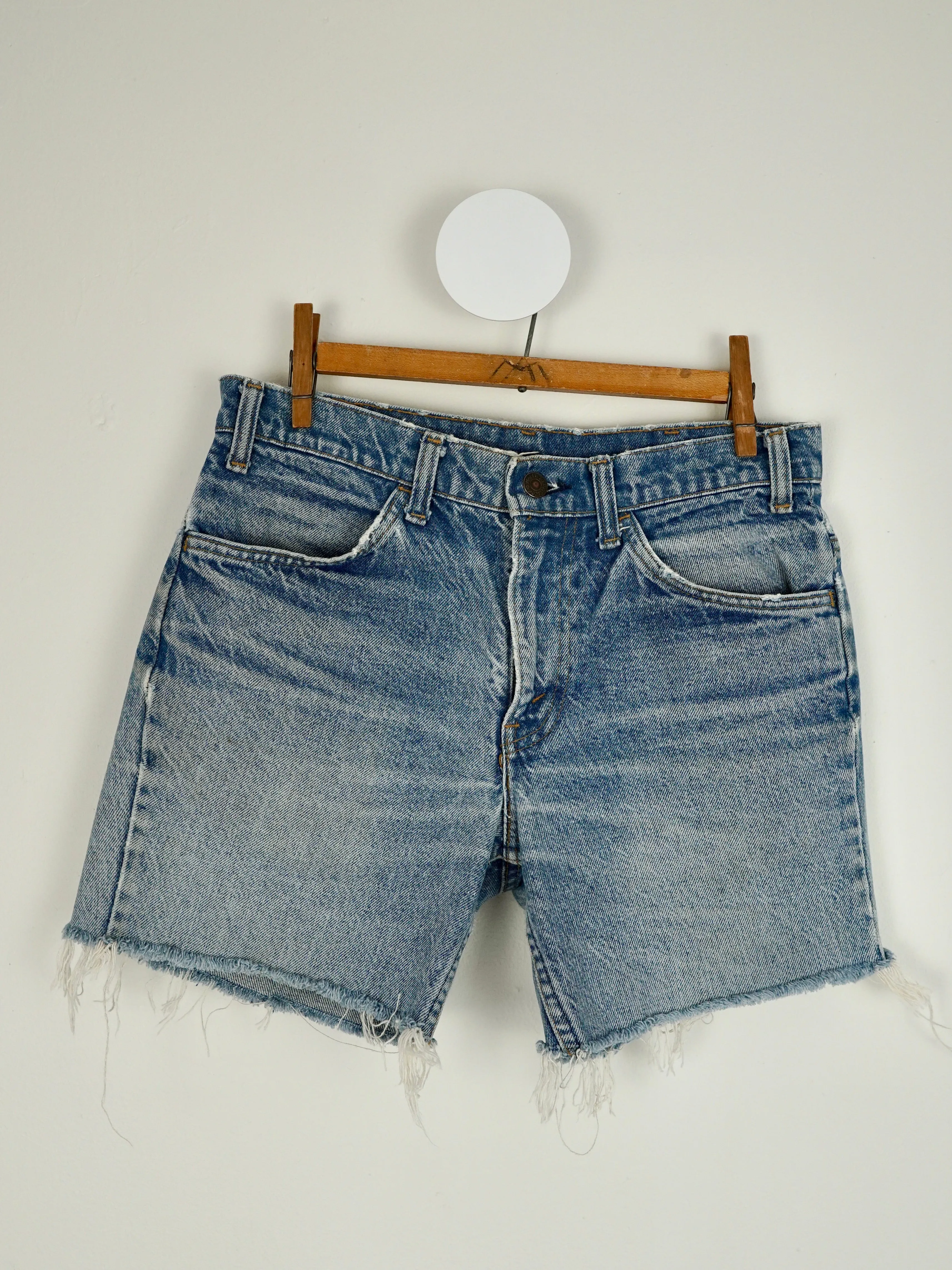 Vintage 70's Levi Denim Cut Off Jean Shorts - 29" Waist