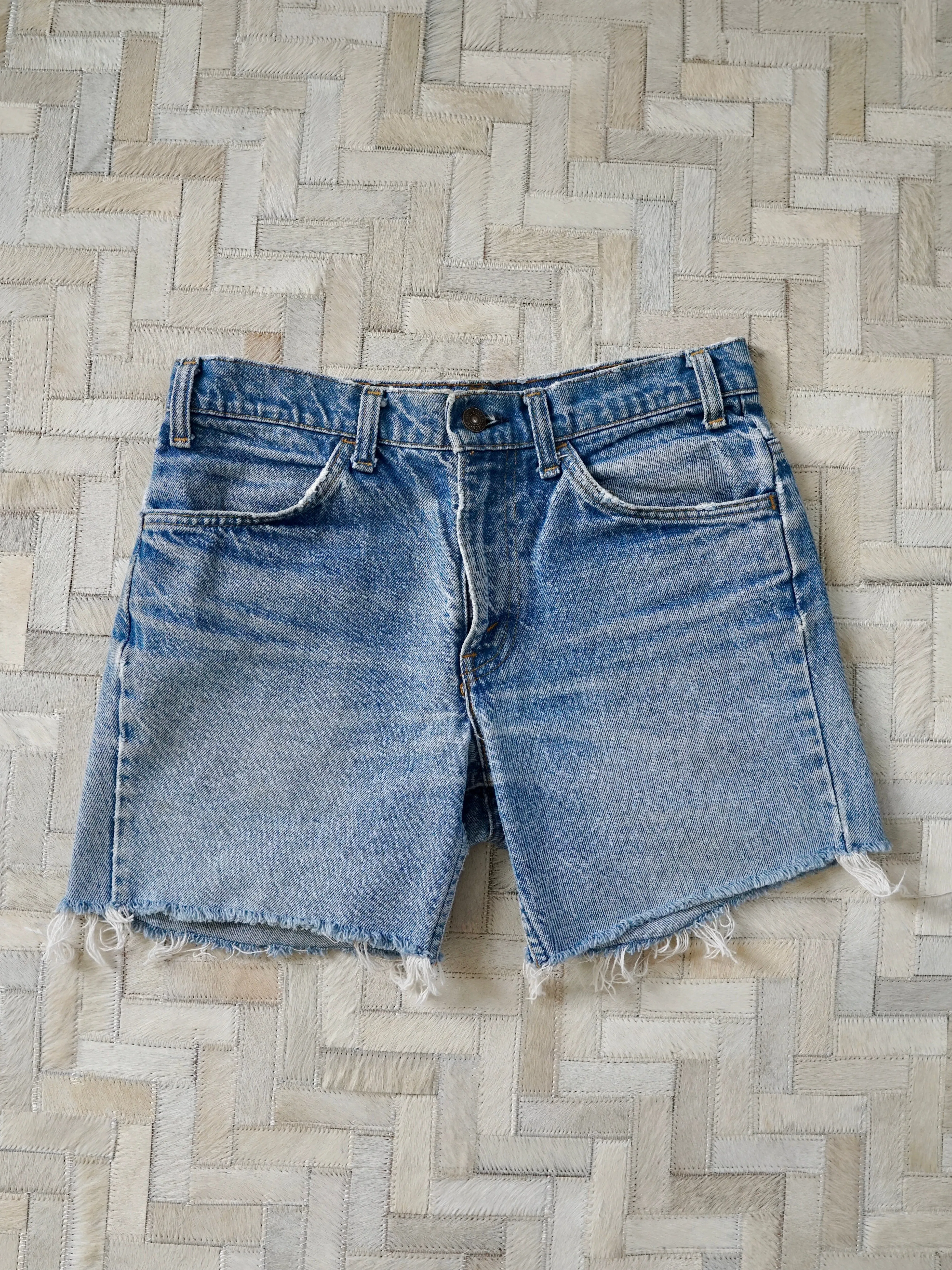 Vintage 70's Levi Denim Cut Off Jean Shorts - 29" Waist