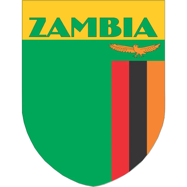 Zambia Flag Shield Style